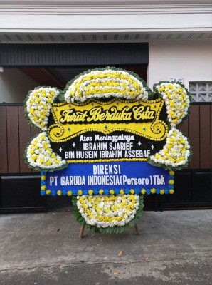 Papan Bunga Duka di Takeran